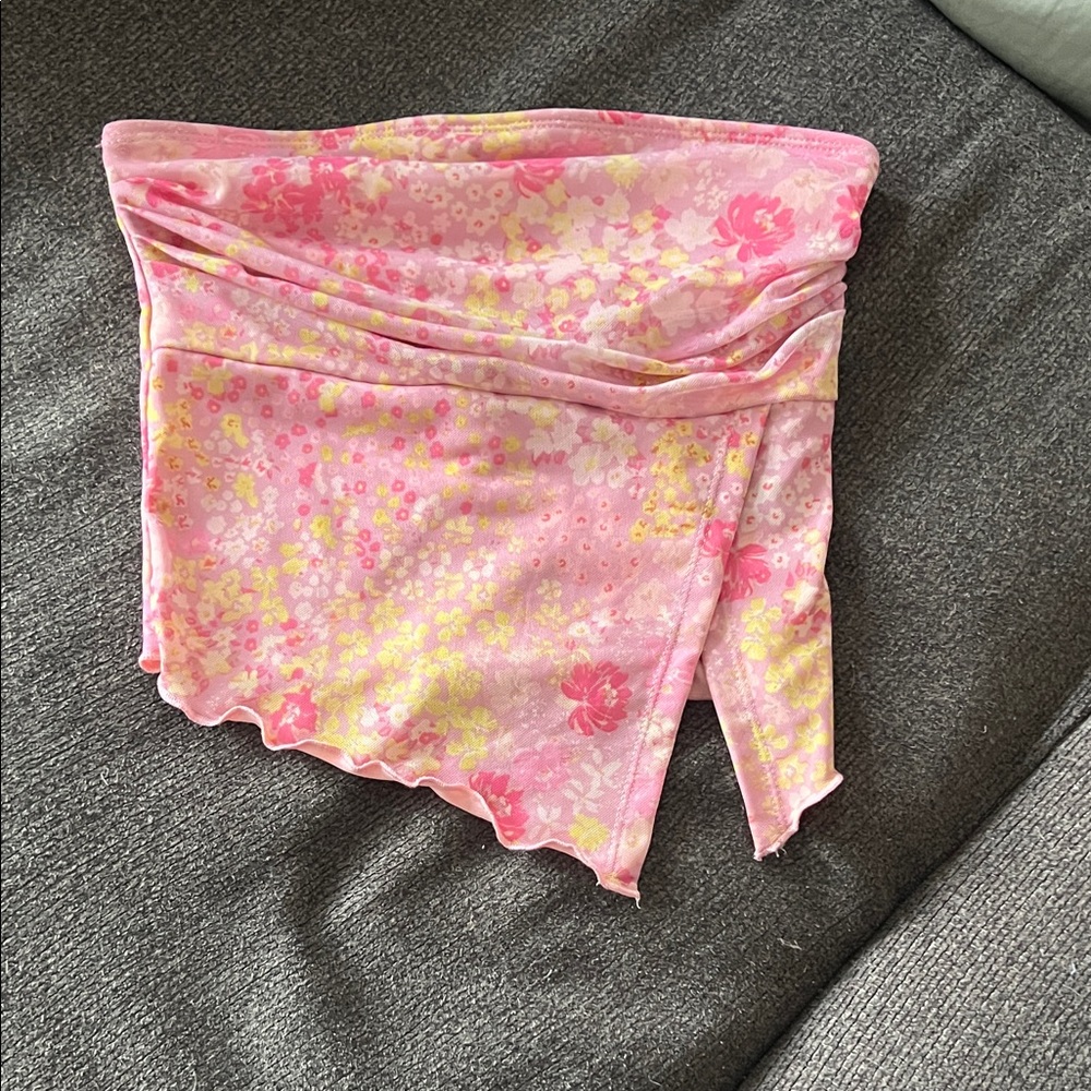 Urban Expressions Pink Floral Crop Top